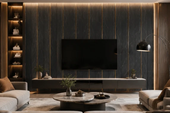 Modern Fluted PS Wall Panel For Interior Decoration suppliers
