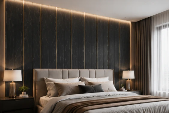 Modern Fluted PS Wall Panel For Interior Decoration factory